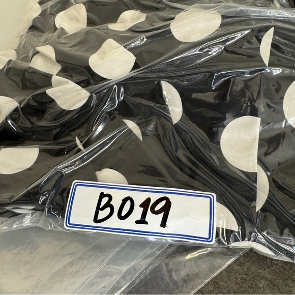 Pinko Classic Pin Up One Shoulder Black White Polka-dots Mini Dress Size 1 - Picture 14 of 14